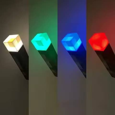 Pixel Diamant Sværd Lampe