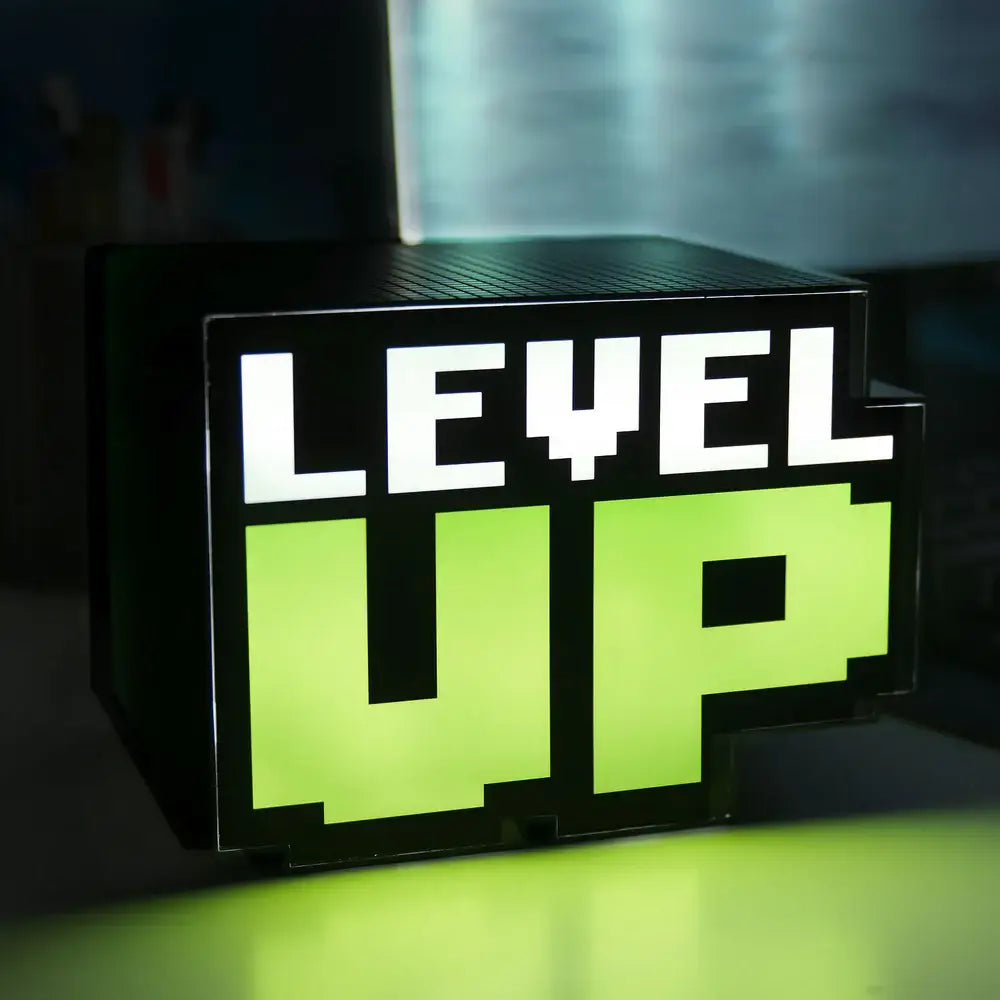 Level up-lampe med lyd, spil i retrostil