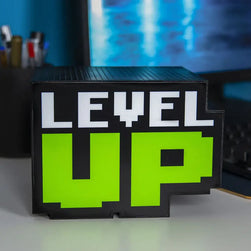 Level up-lampe med lyd, spil i retrostil